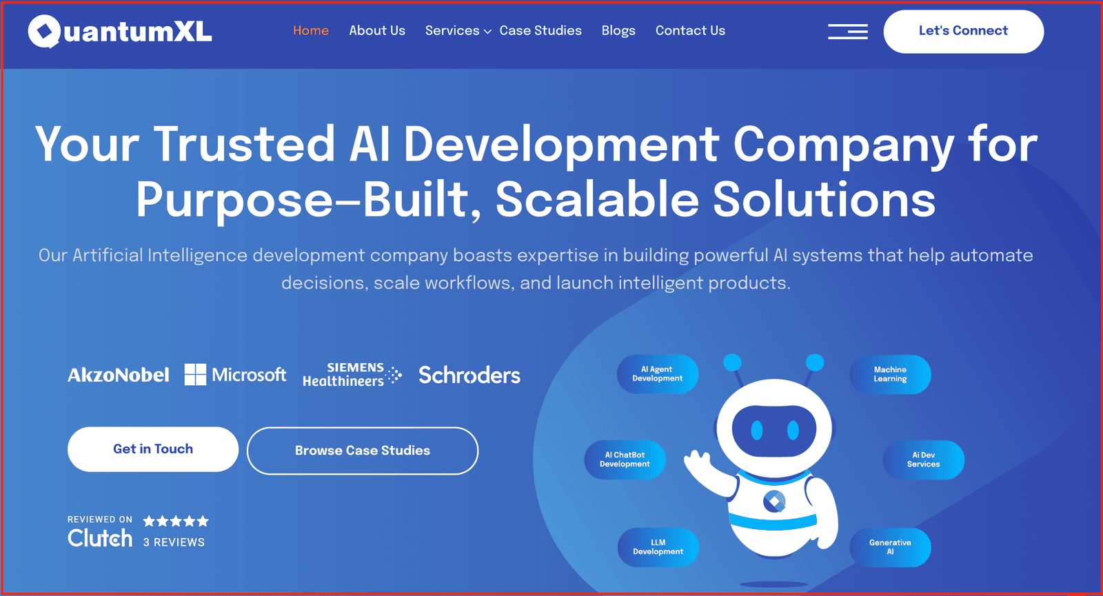 QuantumXL AI development company in UK